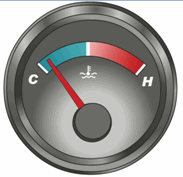 这个仪表是何含义？ A. 水温表B. 燃油表C. 电流表D. 压力表这个仪表是何含义？ A. 水温表