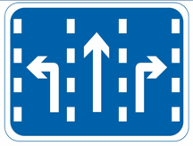 这个标志是何含义？ A. 左转行驶车道B. 直线行驶车道C. 右转行驶车道D. 分向行驶车道这个标志