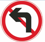 这个标志是何含义？ A. 禁止车辆掉头B. 禁止向左变道C. 禁止向左转弯D. 禁止驶入左车道这个标