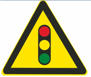 这个标志是何含义？ A. 人行横道灯B. 注意行人C. 注意信号灯D. 交叉路口这个标志是何含义？ 