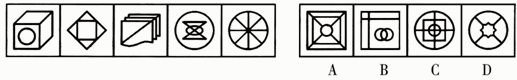 （二）每道题在左边的题干中给出一套图形，其中包括五个图，这五个图形呈现一定的规律性。在右边给出一套图