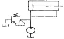 如图所示的液压回路中，液压缸的活塞（）。A．应停留在缸的左端 B．应停留在缸的右端 C．应停如图所示