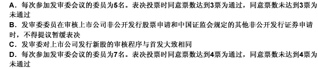 发审委审核上市公司非公开发行股票申请，适用特别程序。特别程序的主要特点是（）。此题为多项选择题。请帮