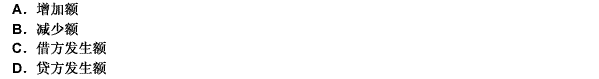 賬戶余額一般與（）在同一方向。
