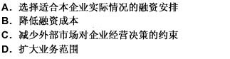 企业融资的主要任务是（）。 