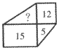 图中的数字分别表示两个长方形和一个直角三角形的面积，另一个三角形的面积是（）。A．9图中的数字分别表