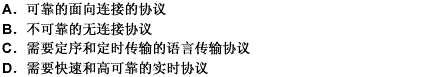 根据服务的不同类型，可将运输层协议服务细分为四类，下列不属于此四类的是（）请帮忙给出正确答案和分析，