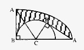 直角三角形ABC，∠A=30°，AC=20厘米，BC=10厘米，以C为定点将三角形旋转到AC与BC成