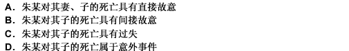 朱某因婚外恋产生杀害妻子李某之念。某日晨，朱某在给李某炸油饼时投放了可以致死的“毒鼠强”。朱某为防止