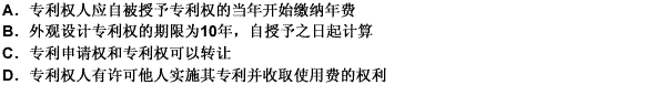 根据《中华人民共和国专利法》的规定，下列有关专利权的表述中，错误的是（）。 请帮忙给出正确答案和分析