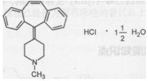 具有如下化学结构的药物是（）。 A．盐酸赛庚啶B．西替利嗪 C．氯雷他定 D．酮替芬 E．茶具有如下