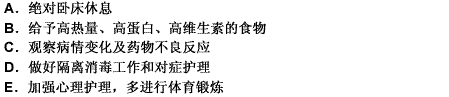 肺结核患者应采取下列哪种护理措施不妥