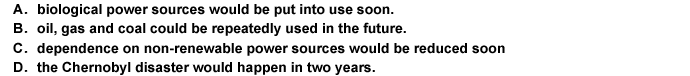 In 1996. Arthur C．Clarke predicted that 请帮忙给出正确答案和