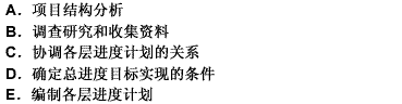 建设工程项目总进度目标论证的工作步骤包括（）。 