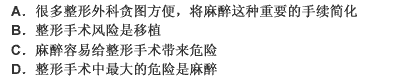 事实上，目前所有的整形手术最大的危险不在于移植，而在于麻醉。伊法莲诊所强调，很多整形外科因为贪图方便