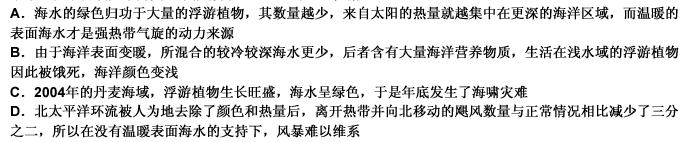 美国国家地理科学家通过利用电脑模拟，寻找海洋颜色与强热带气旋之间的联系。研究最近发现，海水颜色能够让