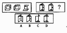 每道题包含两套图形和可供选择的四个图形。这两套图形具有某种相似性，也存在某种差异。要求你从四个选项中