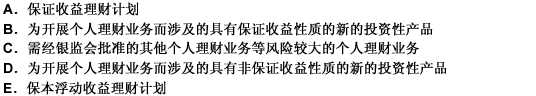 商业银行开展的下列个人理财业务中，适用于报告制的有（）。 此题为多项选择题。请帮忙给出正确答案和分析