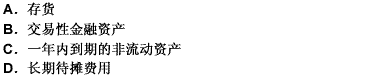 编制资产负债表时，列示在流动资产下的项目有（）。