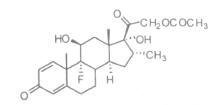 具有下列化学结构的药物为（）。 A．醋酸氢化可的松 B．醋酸泼尼松龙 C．醋酸氟轻松D．醋具有下列化