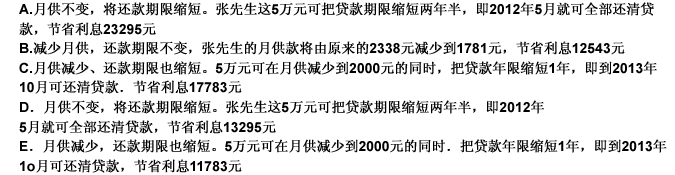 张先生向银行贷了22万元，贷款期限是2004年10月至2014年10月共120期，采用等额本息还款法