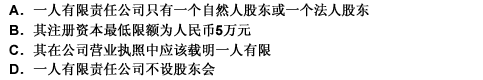 下列关于一人有限责任公司说法不正确的是（）。