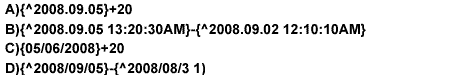 在Visual Foxpro中，下面4个关于日期或日期时间的表达式中，错误的是（）。请帮忙给出正确答