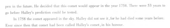 阅读下列短文，回答 36～39 题： 第 36 题 Edmund Halley figured ou