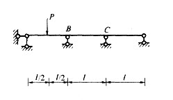 图示连续梁，EI=常数，已知支承B处梁截面转角为－7Pl2／240EI（逆时针向)，则支承C处梁截面