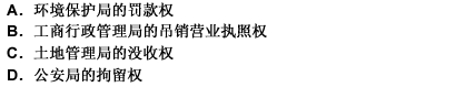 某直辖市人民政府根据国务院的授权，决定由城建规划局统一行使有关行政机关的行政处罚权。下列哪一项职权是