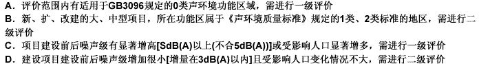 下列关于声环境影响评价工作等级划分的基本原则的表述，不正确的是（）。