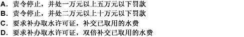 国家对水资源依法实行取水许可制度，对未经批准擅自取水的，有关部门应当（）。请帮忙给出正确答案和分析，