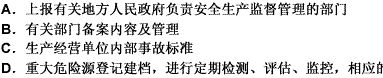 下列不属于重大危险源管理制度的内容是（）。