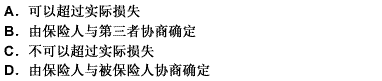 根据代位追偿原则，保险人支付的赔款与第三者赔款的总和（）。