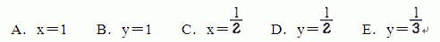 过点P（0，2)作圆x2＋y2＝1的切线PA，PB，A，B是两个切点，则A，B所在的直线方程是（)。