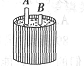 如图，AB两根铁棒直立于桶底水平的木桶中，在桶中加入水后，A露出水面的长度是它的1／3，B露出水面的