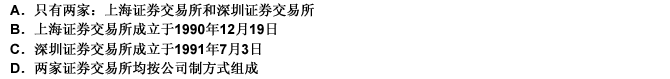 下列关于我国内地证券交易所的说法中，正确的有（）。