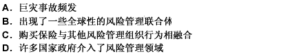 在风险管理发展过程中，如安全工程、法律风险管理、信息系统安全等风险防范手段的出现意味着（）。请帮忙给