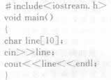 阅读以下程序如运行时输入This is example.＜CR＞，则程序的输出结果是（）。 A．T阅