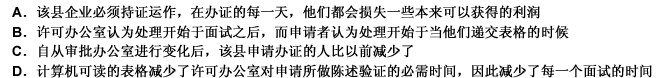 阳谷县企业审批办公室宣称：通过用邮寄过来的计算机机读表格代替老式的在申请者面试那天填写的申请表格，并