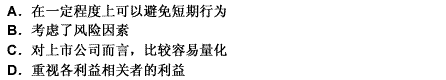 作为财务管理目标，与利润最大化相比，股东财富最大化的优点不包括（）。 请帮忙给出正确答案和分析，谢谢