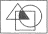 如图所示，一张面积为314cm2的白底长方形纸板上分别贴有红色三角形、绿色长方形、黄色圆形。长方形、