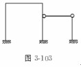 图3－103所示结构的超静定次数为（)。A．2B．3C．4D．5图3-103所示结构的超静定次数为(