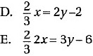 Which of the following could be the equation of li