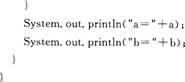 阅读下列程序 该程序在编译时的结果是（）。A.变量a未赋值B.第二个System．out．print