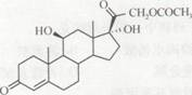 具有下列化学结构的药物为 （） A.醋酸氟轻松B.醋酸泼尼松龙C.醋酸氢化可的具有下列化学结构的药物