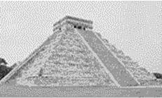 一下是一组古迹图片，下列选项中国家排序与图片对应排序正确的是：    A.墨西哥-英国-智利-希腊B