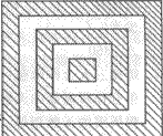 有5个正方形，边长分别是2米、4米、6米、8米、10米。图中阴影部分面积比白色部分面积多多少平方米？