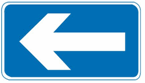 这个标志是何含义？ A.左转让行B.直行单行路C.向右单行路D.向左单行这个标志是何含义？ A.左转