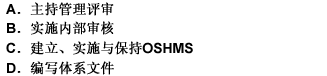 生产经营单位在实施职业安全健康管理体系（OSHMS)时，所任命管理者代表的职责是（)。生产经营单位在
